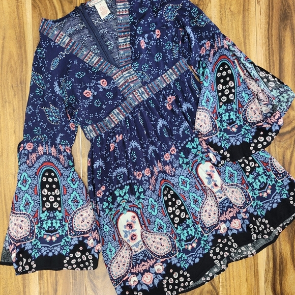 Flying Tomato short boho dress Belle sleeve - Picture 3 of 10